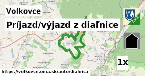 Príjazd/výjazd z diaľnice, Volkovce