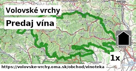 Predaj vína, Volovské vrchy