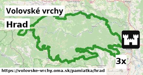 Hrad, Volovské vrchy