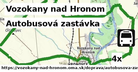 Autobusová zastávka, Vozokany nad Hronom