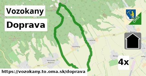 doprava v Vozokany, okres TO