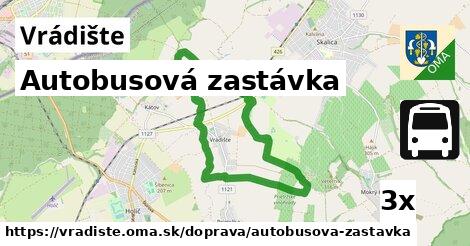 Autobusová zastávka, Vrádište