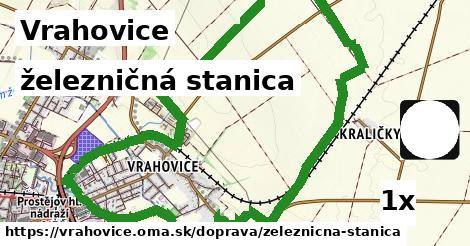 železničná stanica, Vrahovice