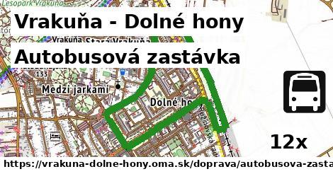 Autobusová zastávka, Vrakuňa - Dolné hony