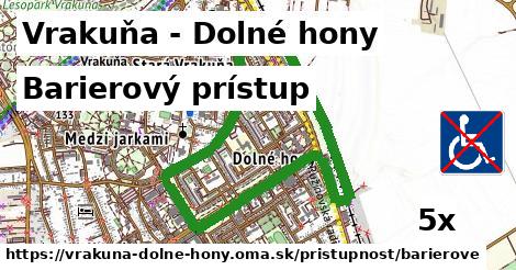 Barierový prístup, Vrakuňa - Dolné hony