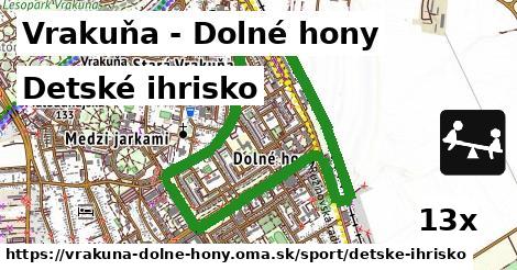 Detské ihrisko, Vrakuňa - Dolné hony