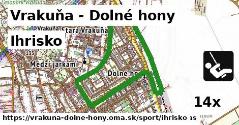 ihrisko v Vrakuňa - Dolné hony