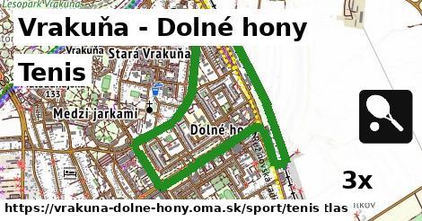Tenis, Vrakuňa - Dolné hony