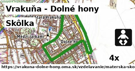 Skôlka, Vrakuňa - Dolné hony