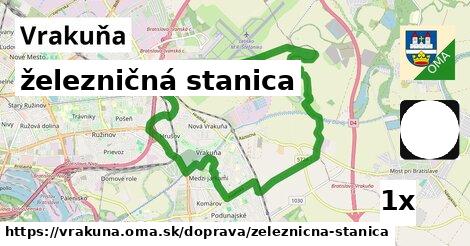 železničná stanica, Vrakuňa