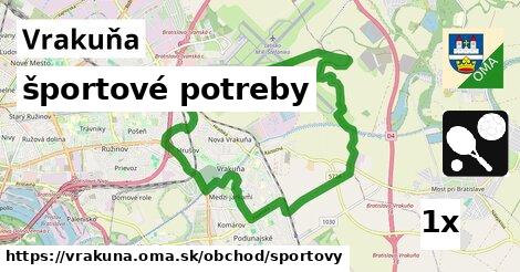 športové potreby, Vrakuňa