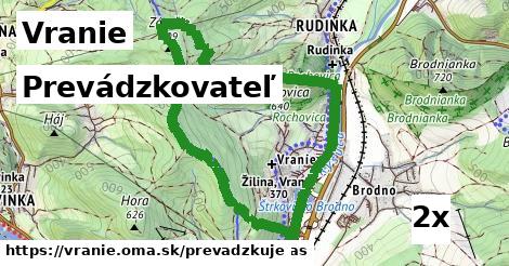 prevádzkovateľ v Vranie