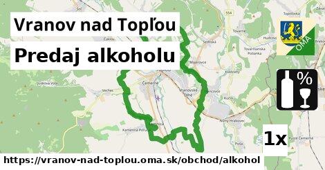 Predaj alkoholu, Vranov nad Topľou