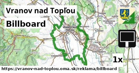 Billboard, Vranov nad Topľou