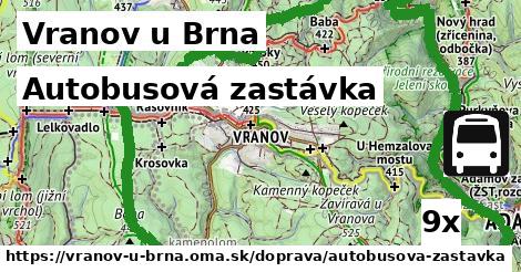 Autobusová zastávka, Vranov u Brna