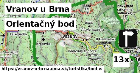 orientačný bod v Vranov u Brna