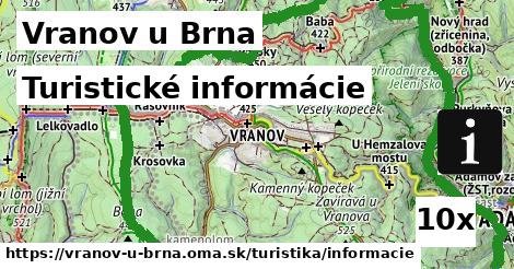 Turistické informácie, Vranov u Brna