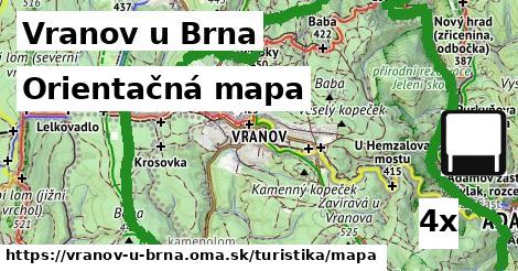 Orientačná mapa, Vranov u Brna