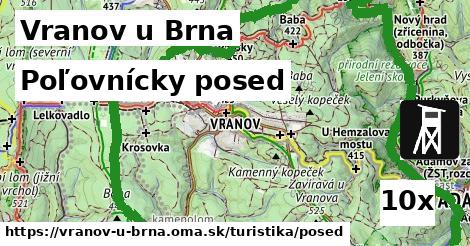 poľovnícky posed v Vranov u Brna