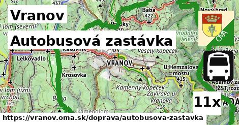 Autobusová zastávka, Vranov