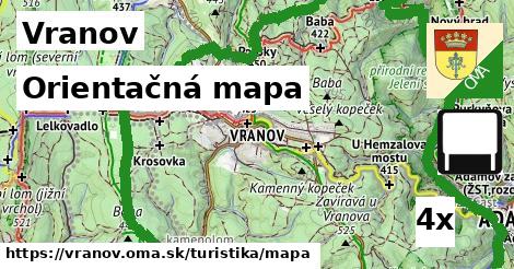 orientačná mapa v Vranov