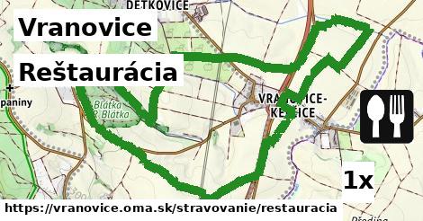 reštaurácia v Vranovice