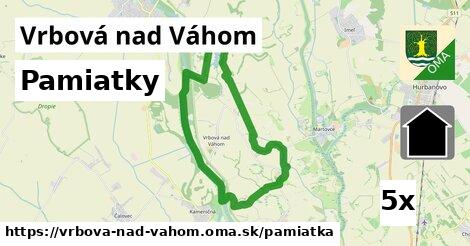 pamiatky v Vrbová nad Váhom