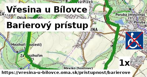 barierový prístup v Vřesina u Bílovce