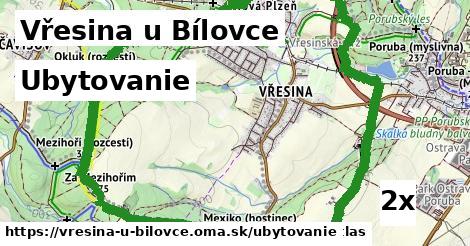 ubytovanie v Vřesina u Bílovce