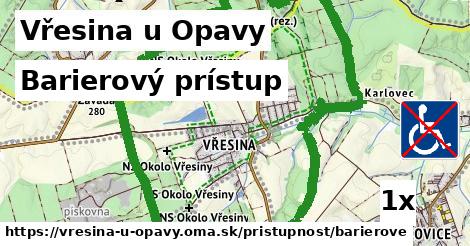 Barierový prístup, Vřesina u Opavy