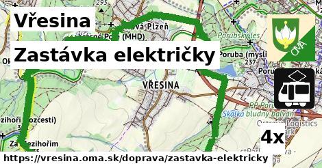 Zastávka električky, Vřesina