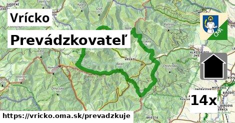 prevádzkovateľ v Vrícko