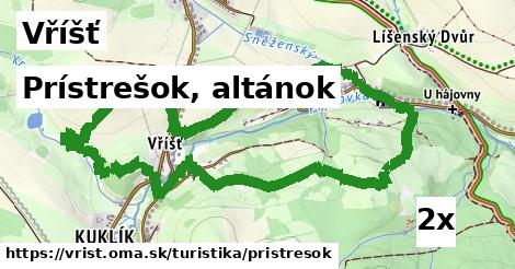 prístrešok, altánok v Vříšť