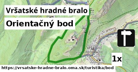 Orientačný bod, Vršatské hradné bralo