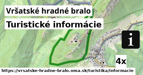 Turistické informácie, Vršatské hradné bralo