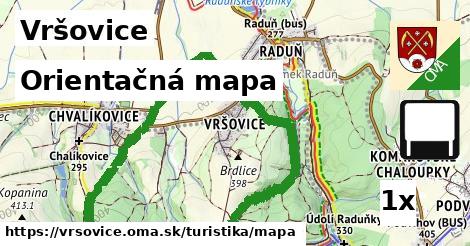 orientačná mapa v Vršovice