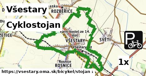 Cyklostojan, Všestary