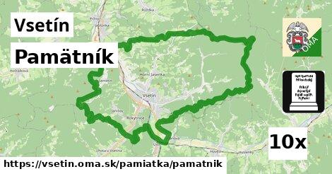 Pamätník, Vsetín