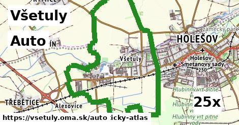 auto v Všetuly