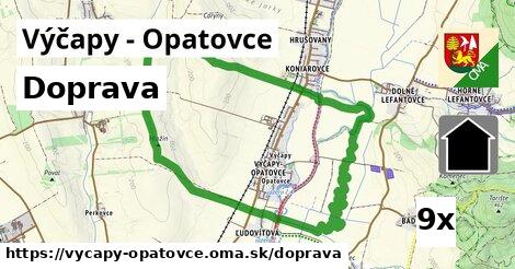 doprava v Výčapy - Opatovce