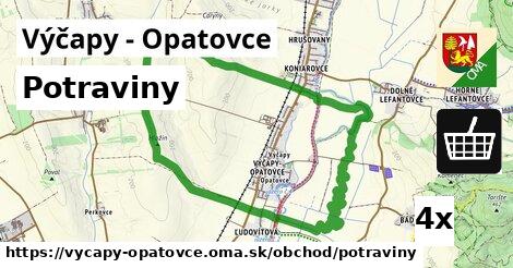 Potraviny, Výčapy - Opatovce