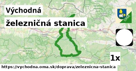 železničná stanica, Východná