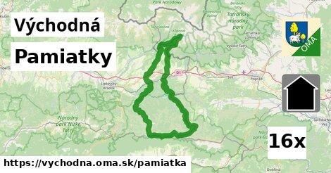 pamiatky v Východná