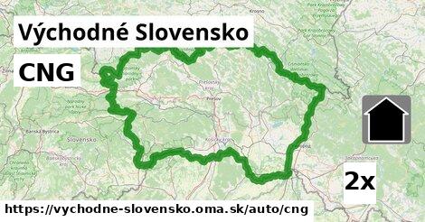 CNG, Východné Slovensko