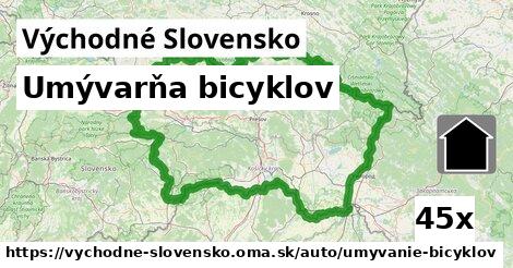 Umývarňa bicyklov, Východné Slovensko