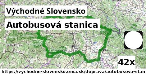 Autobusová stanica, Východné Slovensko