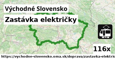 Zastávka električky, Východné Slovensko
