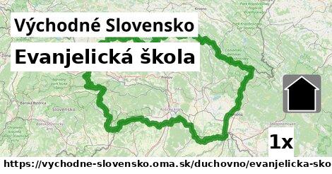 Evanjelická škola, Východné Slovensko