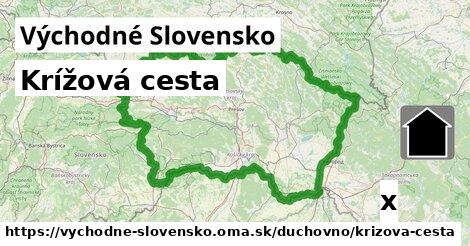 Krížová cesta, Východné Slovensko