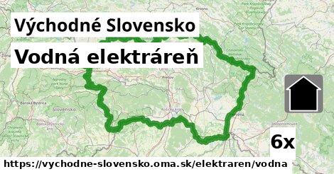 Vodná elektráreň, Východné Slovensko